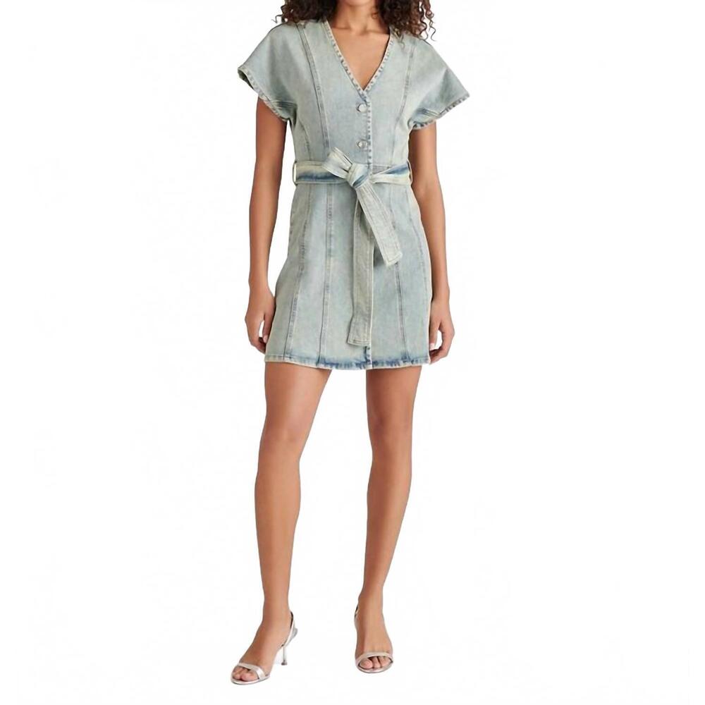 NEW STEVE MADDEN joelle mini dress in blue